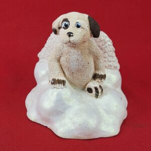 Enchanted Cottage Designs Dog Angel Wings Sitting On Cloud Figurine Made in USA