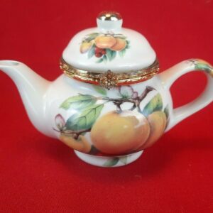 Formalities by Baum Bros Miniature Vintage Cold Trim Floral Teapot