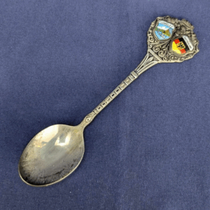 Silver-Plated Souvenir Spoon with Loreley and Germany Crest