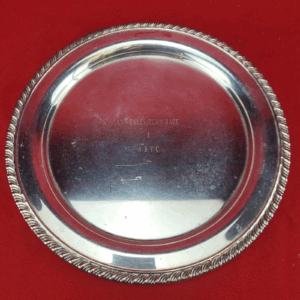Vintage Oneida Silverplate Ann Exley Team Race ABYC Trophy Plate