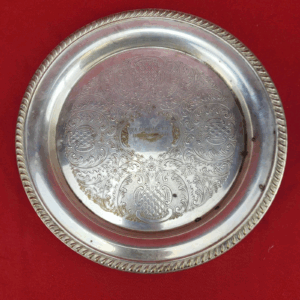 Monogrammed Sheridan Silver Serving Plate - 1973 Sea Seminar El Toro Match 2