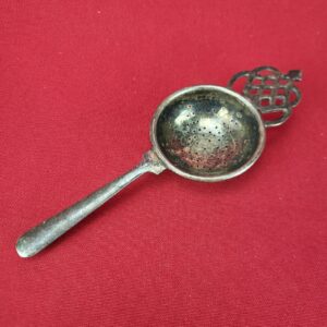 Vintage Silver Plated Over the Cup Tea Strainer