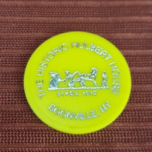 Vtg Hulbert House Boonville N.Y. Bar Token - Country Tavern Drink Chip Ad $2.50