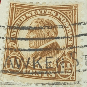 US 1-1/2 Cent President Warren Harding 29th President Stamp Issued 1920's