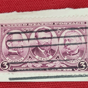 United States 3 Cent 1937 Postage Stamp "Sherman, Grant & Sheridan"  USED