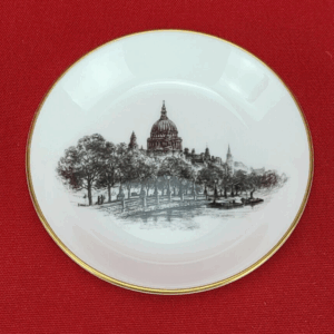 Vintage Royal Worcester St. Paul's Cathedral Trinket Dish Made In England