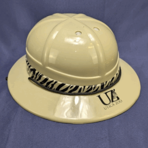 Kids Utica Zoo White Plastic Pith Helmet Hat Toy Sun Safari