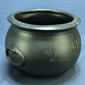 Vintage Union Products Blow Mold Halloween Black Witch Cauldron - Leominister