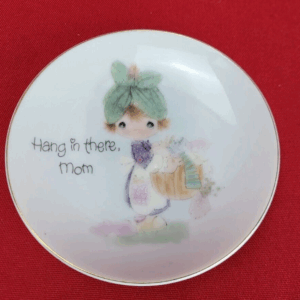 1978 Precious Moments The Hang In There, Mom Decorative 4” Plate Enesco