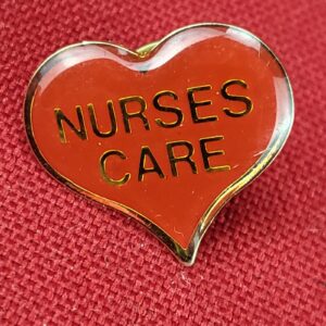 Vintage Nurses Care Lapel Pin Hat Pin Tie Tack Pinback Badge Nurse RN LPN