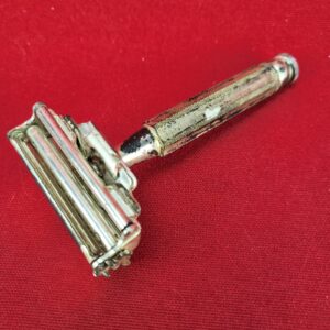 VINTAGE Valet AutoStrop VB2 DeLuxe SILVER Plated Single Edge Safety Razor