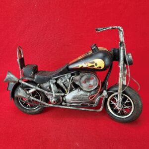 Rare Hand Made Vintage Tin Metal Indian Model Motorcycle Replica