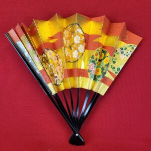 Vintage Hand Painted Double Sided Miniature Japanese Hand Fan - Made in Japan