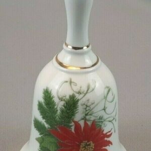 Made for Treasure Masters - Bone China Mistletoe Christmas Bell - Taiwan
