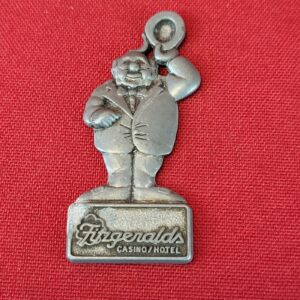 Mr. O'Lucky Fitzgeralds Casino Hotel Pewter Keychain Las Vegas Reno Black Hawk