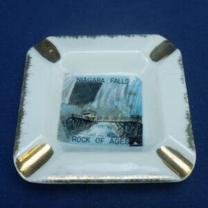 Niagara Falls Rock of Ages Ceramic Souvenir Collectable Ashtray