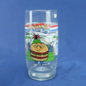 1986 McVote McDonald's Corporation Collectable Glass Cup