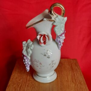 Hand Painted, Royal Ceramic Vase with Floral Design, Japan