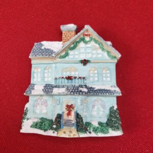 Vintage 1995 House Of Lloyd Refrigerator Magnet Train Station Winter Christmas