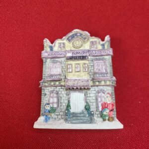 Vintage 1995 House Of Lloyd Refrigerator Magnet Train Station Winter Christmas