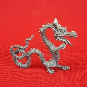 Pewter Retro Serpent Dragon Figurine - Fantasy - Mystical Statues