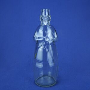 Vintage Carrie Nation Vinegar Bottle - 1930s Woman Umbrella Figure Owens Glass