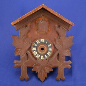 Vintage Black Forest Cuckoo Clock Case – Carved German Chalet Front – Parts