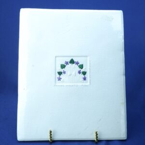Jan Peterson "Raining Violets" Limited Edition Embossed Artwork (51/165)