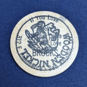 San Antonio, Texas E. Commerce St. Vintage 1976 A Day To Remember Wooden Nickel