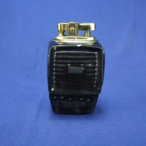 1977 Japanese Black Ceramic Tabletop Lighter in the Shape of a Handheld CB Radio
