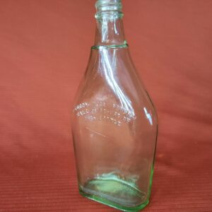 Antique Vintage Bacardi Corp - San Juan PR Green Liquor Bottle