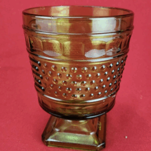 Napco Cleveland O. Green Glass Pedestal Vase/Candy Dish #1180