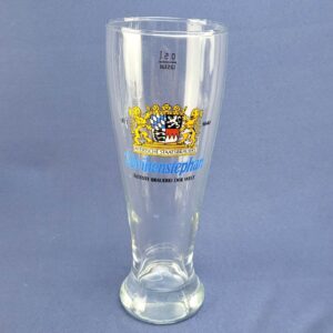Vintage Weihenstephan Altese Brauerei Der Welt Tall Draft Bar Glass 0.5 Liter