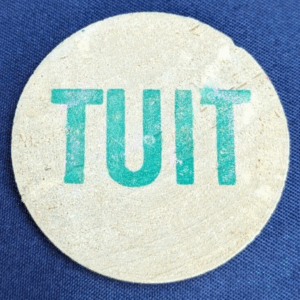 Greg Geer - Walker Funeral Home Vintage Wooden Nickel TUIT