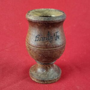 2005 Hand Crafted Sante Fe Argentina Wooden Souvenir Goblet/Egg Cup