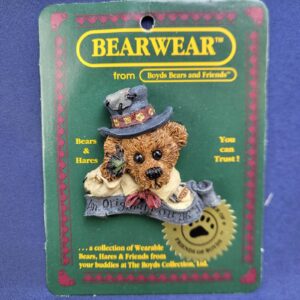 1995 BEARWEAR Jewelry Brooch Pin 01996-11 Boyds Bear and Friends Original