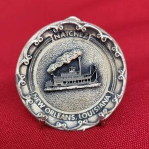 Natchez New Orleans, Louisiana Colonial Pewter Souvenir Hyannis, Ma