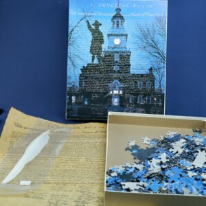 Vintage Independence Hall Declaration of Independence Philadelphia PA Puzzle 550