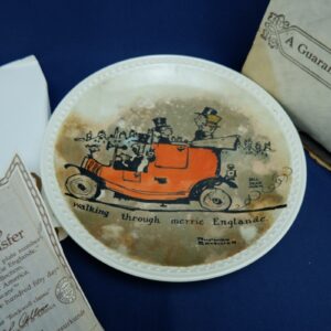 1982 Newell Pottery Co. "Walking through Merrie Englande"  Collector's Plate
