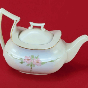 Vintage Bavaria Teapot Floral Embossed Gold Gilt
