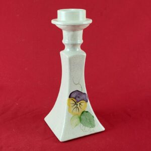 Vintage Hand Painted Ceramic Pillar Tea Light Candle Holder