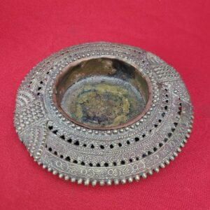 RARE Ornate Handmade Antique Brass Ashtray Made in India