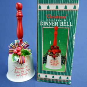 Vintage Giftco Inc Porcelain Christmas Dinner Bell No. 54-659