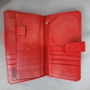 Vintage Red Leather Clutch Purse From The Portman Ritz-Carlton - Shanghai