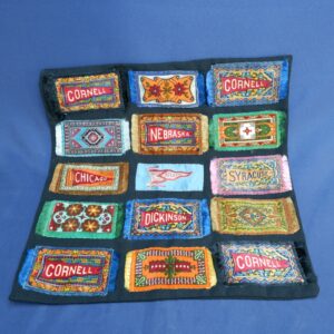 Vtg Hand-Made College University Throw Pillow Advertisement Cornell Cover
