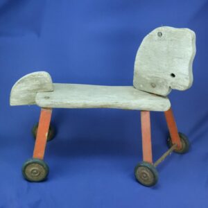 Vintage Gong Bell Mfg. Co. USA Riding Wooden Ride-On Toy Horse MCM