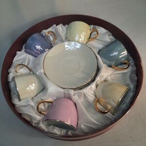 ALPINE CUISINE Espresso 12 Piece Vintage SET PORCELAIN  GERMANY ARAMCO IMPORTS