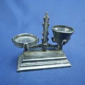 1970's Pewter Miniature Dollhouse Weight Scale