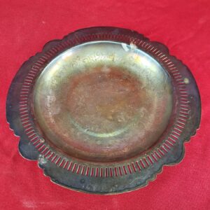 Vintage Viking Plate #42 Silverplate EP Copper
