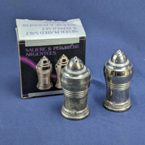 1986 Action Industries, Inc Silver Plated Salt & Pepper Shaker 25019